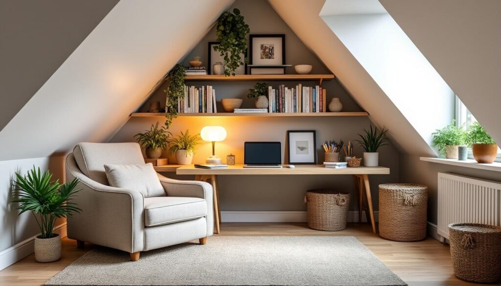 découvrez des idées pratiques et astuces déco pour aménager et optimiser efficacement un espace sous pente inutilisé afin de gagner de la place chez vous.